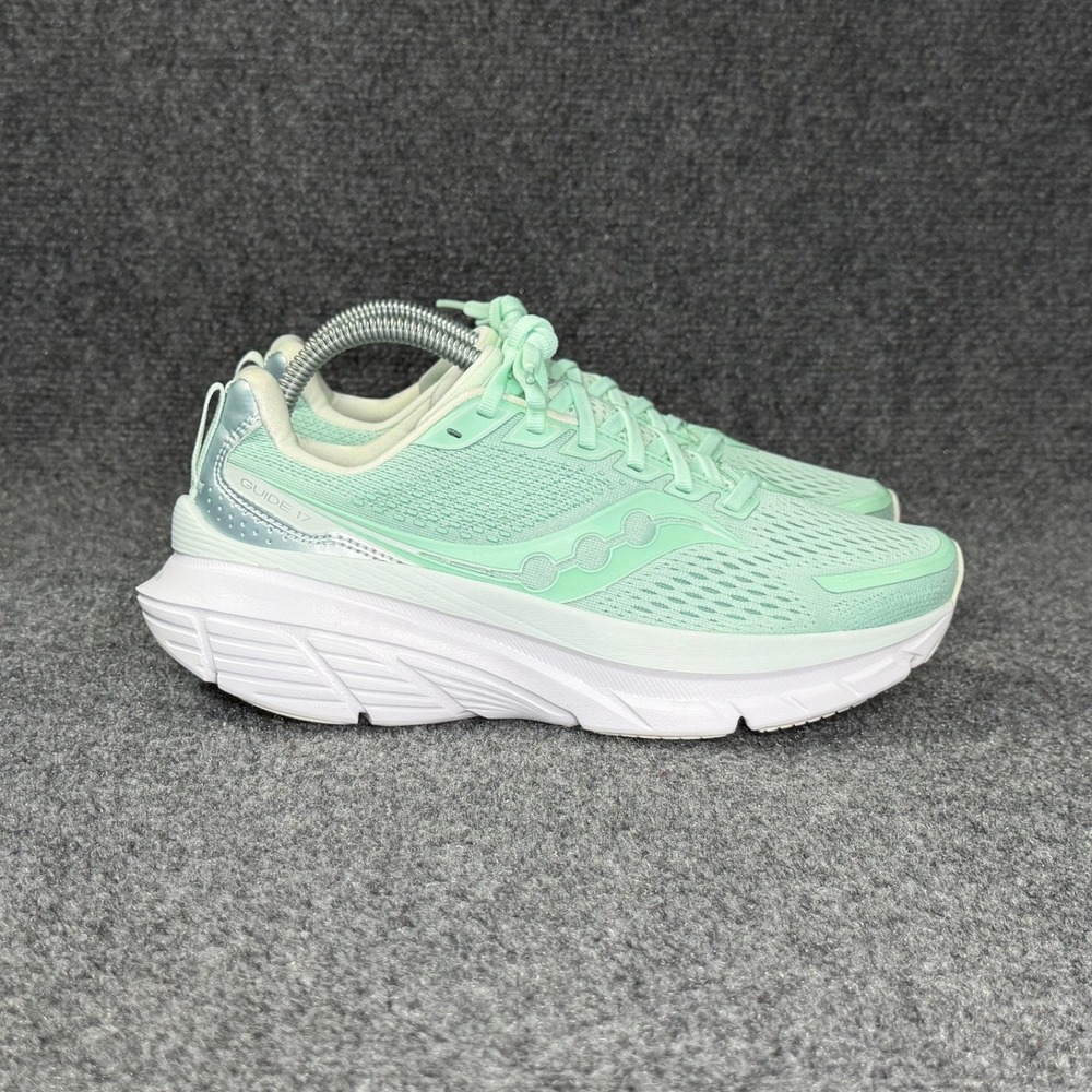 Saucony Guide 17 Running Shoes Women's 8.5 Jade Foam Athletic Training Sneakers